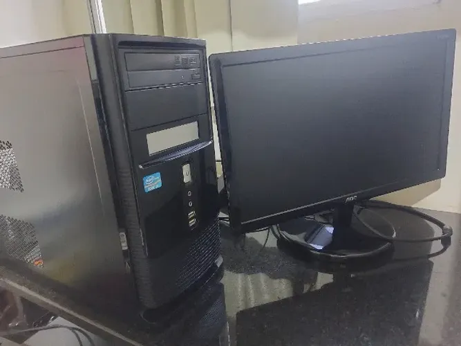 Computador Completo Intel Core i3 + Monitor 19" LED + 8GB RAM (Pronto para Uso)