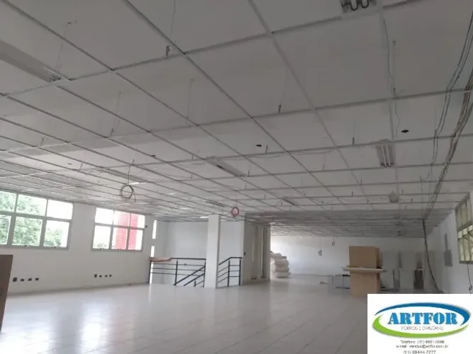 Instalação Forros Modulares, Forro Isopor, Forro Lã Vidro, Forro Mineral e Forro Pvc.