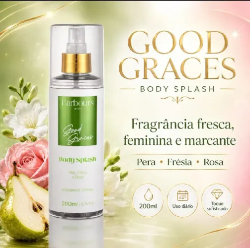 Body Splash Barbours Good Grace - Inspirado no English Pear & Freesia da grife Jo Malone