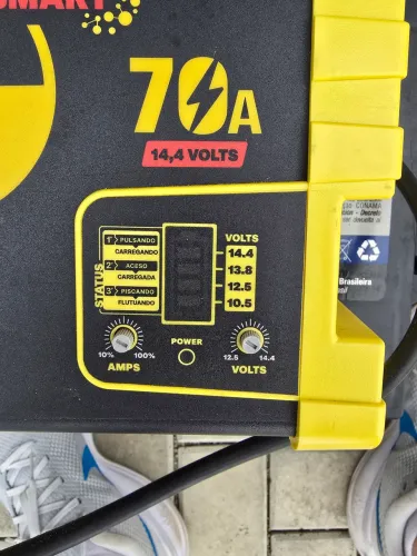 Carregador e fonte usina 70ah
