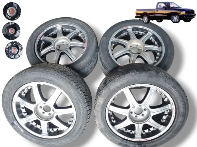 Jogo De Rodas C Pneus 265/50 R20 Dodge Dakota 1999 Picapes