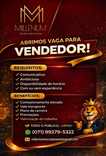 VAGA PARA VENDEDOR