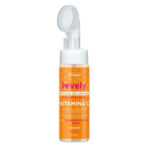 Mousse de limpeza vitamina c