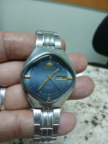 RELOGIO ORIENT ANTIGO CX DIFERENCIADA FUNC 100%