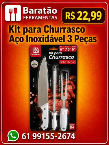 Kit para churrasco Só Qualidade 