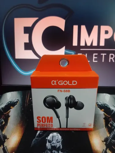 Fone de ouvido com fio A Gold 