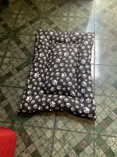 Cama Colchonete Almofada para Cachorro ou Gato Pet Médio Lavável com Zíper