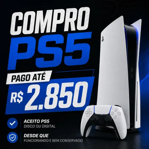 PS5 Slim ou Mídia Física
