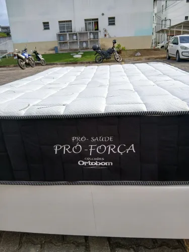 Colchão casal ORTOBOM Pro-Força com cama 1,600 aceito cartão faço entrega 