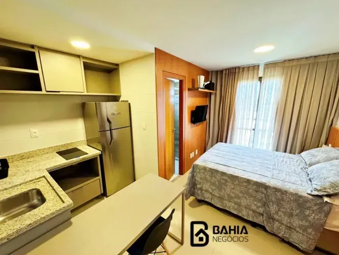 Apartamento de 1/4 montado - studio - Caminho das Árvores- Salvador - Aluguel ou venda