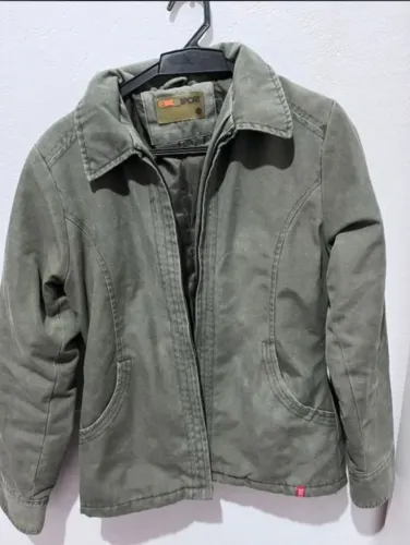 Jaqueta Utilitária Verde Militar OK_SPORT Acolchoada - Tam M