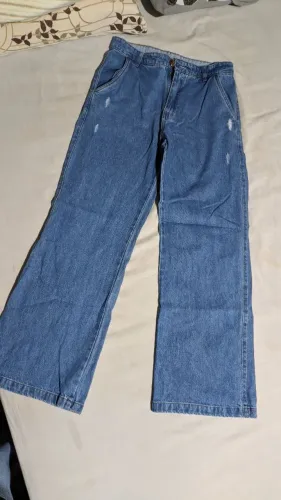 Calça jeans feminina wide lag