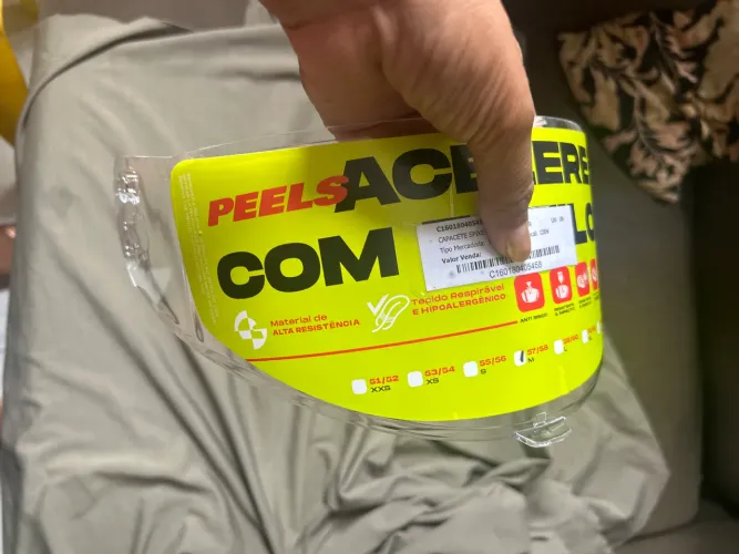 Viseira transparente 