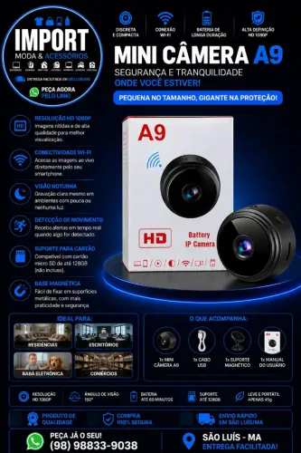 Mini câmera A9 