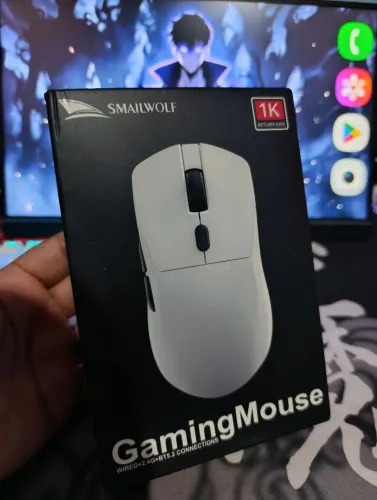 Mouse Smailwolf M3 Tri-Mode White Com Dock de Carregamento