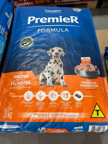 Ração PremieR Fórmula Filhotes Porte Médio 20kg - R$ 297,90