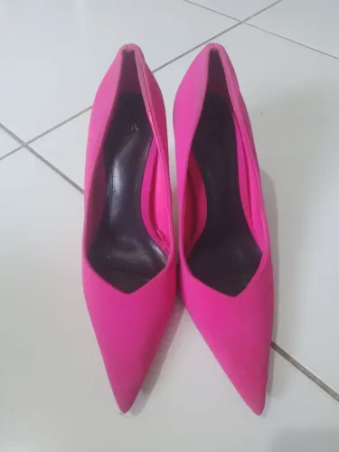 Scarpin Zara Original Pink Neon - Tam. 37