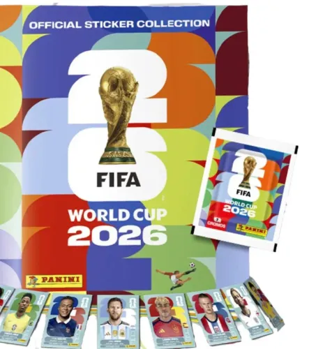 Álbum de figurinhas da copa 2026 de futebol