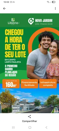 Lançamento Loteamento Campo limpo Paulistao