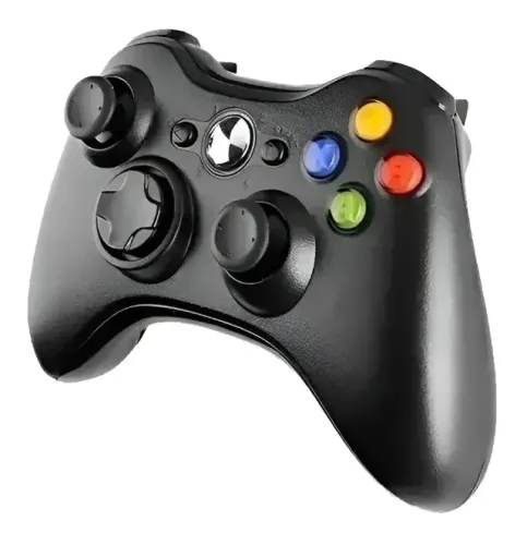 Controle Sem Fio Xbox 360 Kapbom Preto Compatível Usb