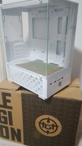 Gabinete Gamer TGT Legion, Mini-Tower, Lateral de Vidro, Branco, TGT-LGN-WH