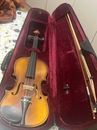 VIOLINO 4/4 COMPLETO COM ESTOJO E ARCO - PRONTO PARA TOCAR