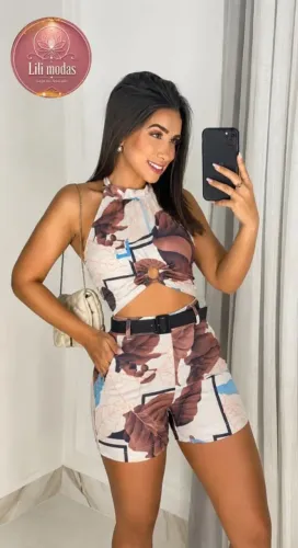 Conjunto suplex com cinto