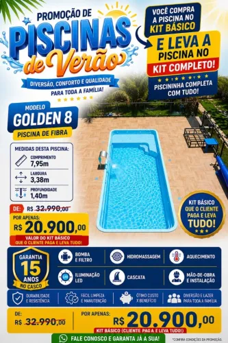 Promoção! Piscina Completa com Instalação
