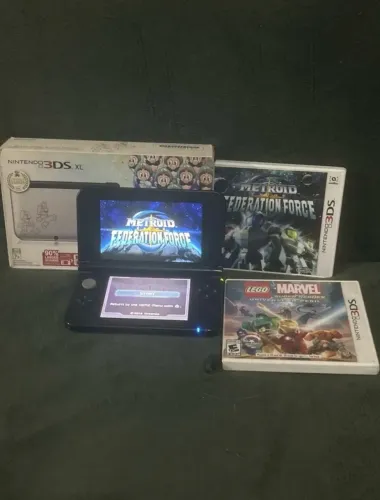 Nintendo 3ds Limited Edition Mario E Luigi Com 2 jogos