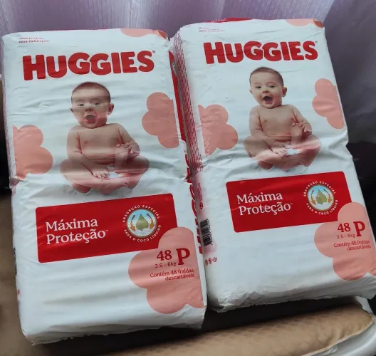Fraldas Huggies Máxima Proteção - Tamanho P