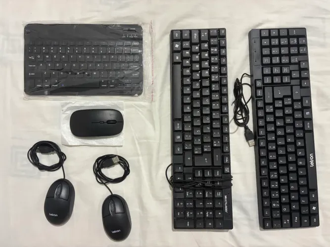 Teclados e Mouses - Com Fio OU Bluetooth)