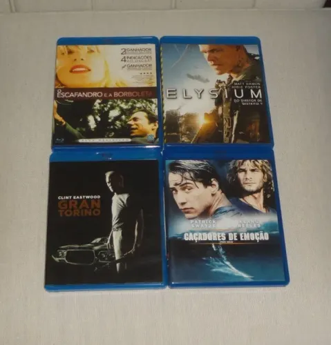 Filmes Bluray Caçadores de Emoção , Gran Torino , Elysium , O Escafrando