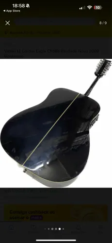 Violão 12 cordas elétrico eagle 888 usado