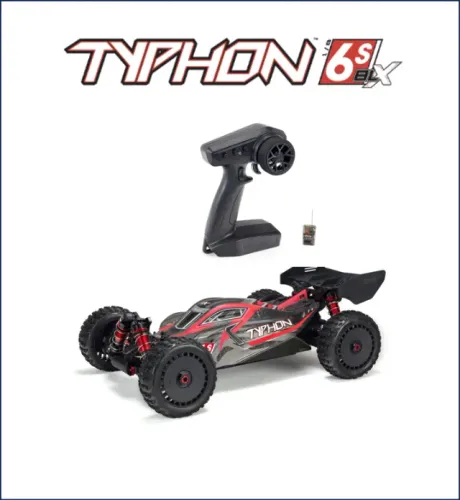 Arrma Typhon RC 6s 4x4 Rtr 1/8 Preto E Vermelho