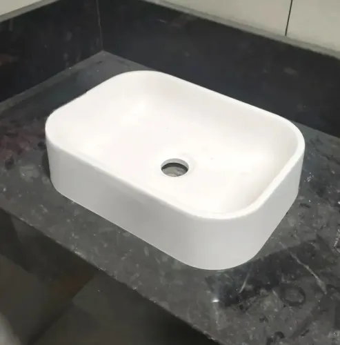 Cuba Pia Sobrepor retangular para banheiro lavabo