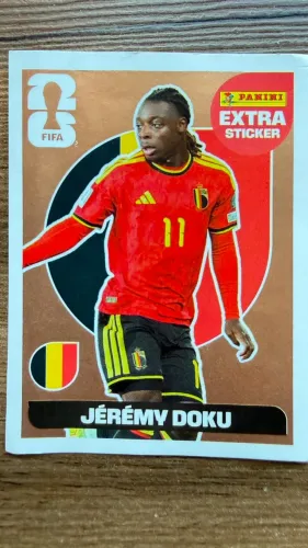 Figurinha Legend Bronze Personagem Jeremy Doku copa 2026