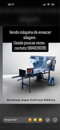 Máquina de Ensacar Silagem