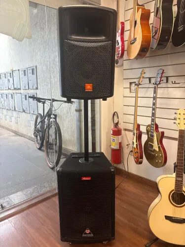 Caixa ativa Jbl 10p e ativa Antera 12p