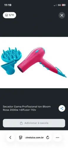 secador gama com difusor