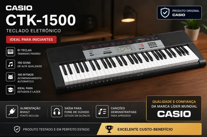 Teclado Casio CTK 1500