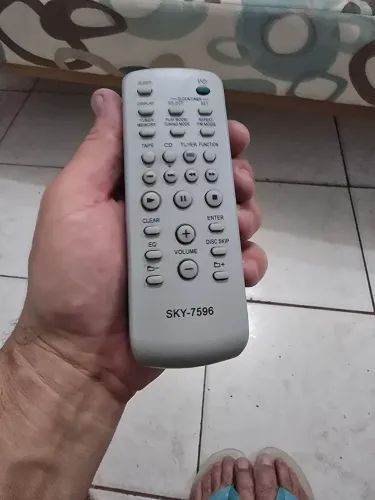 Controle remoto compatível com aparelho de som sony