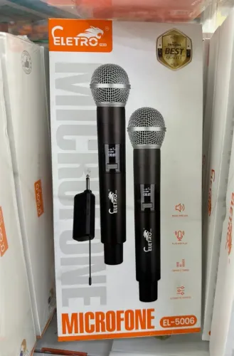 Microfone duplo sem fio