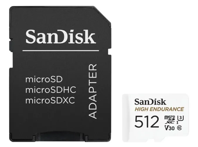 cartão sd 512gb (high endurance card) sandisk