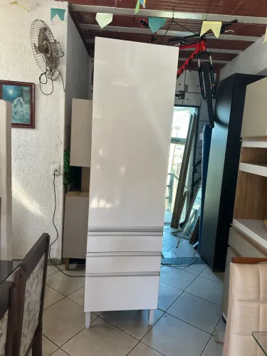 Paneleiro 1 portas 3 gavetas comprimento 60 largura 45 profundidade 45 altura os pés 2,21