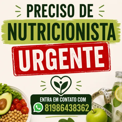 Preciso de uma nutricionista urgente 