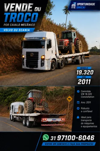 Vendo ou troco por volvo ou scania