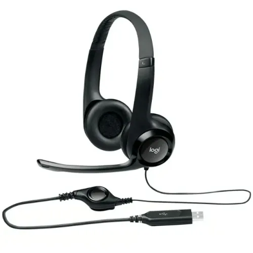 FONE HEADSET OFFICE LOGITECH H390 USB PRETO - LOJA DADO DIGITAL