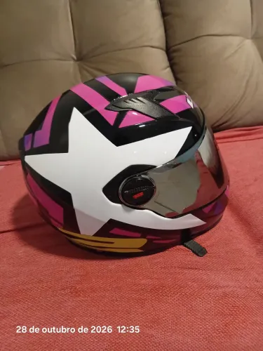 Capacete ls2 ff358 estrela rosa, raridade