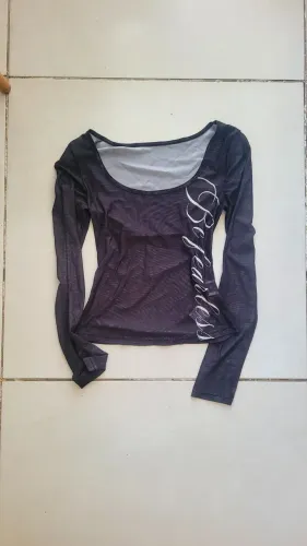 blusa tule be fearless shein