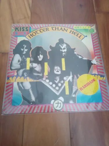 VINIL - KISS - HOTTER THAN HELL - EDIÇÃO JAPONESA RARIDADE - 2º álbum 1974 